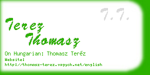 terez thomasz business card
